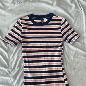 H&M fitted striped dress